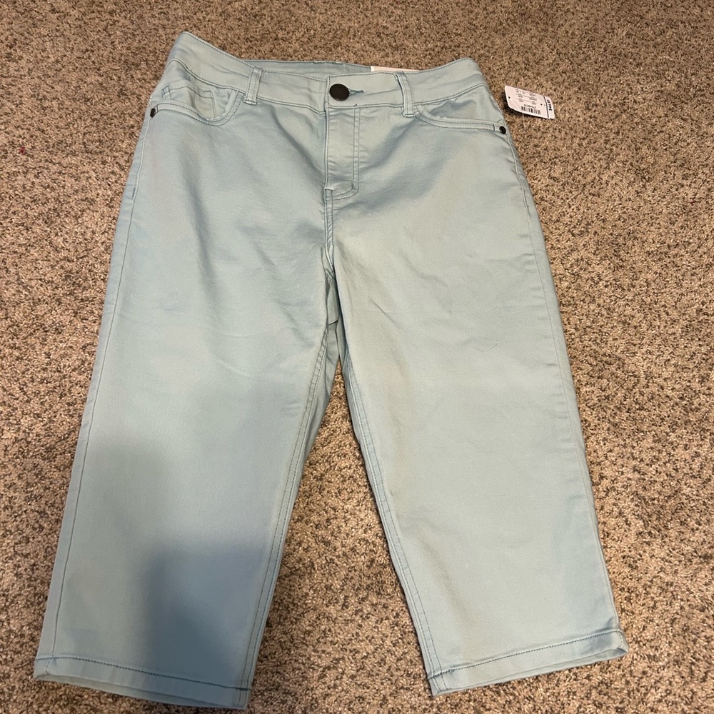 Christopher & Banks Light Blue Women's Capris